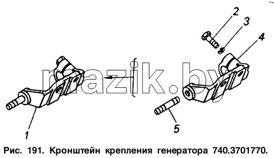Кронштейн крепления генератора