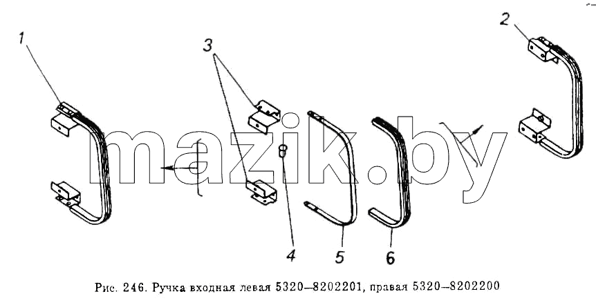 Ручка входная левая и правая