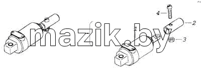 Цилиндр пневматический 30x25 с тягой
