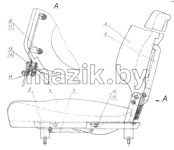 Сиденье пассажирское
