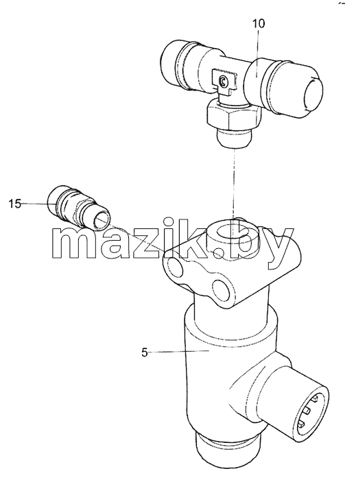 5490-3506050-30 Клапан электромагнитный с фитингами