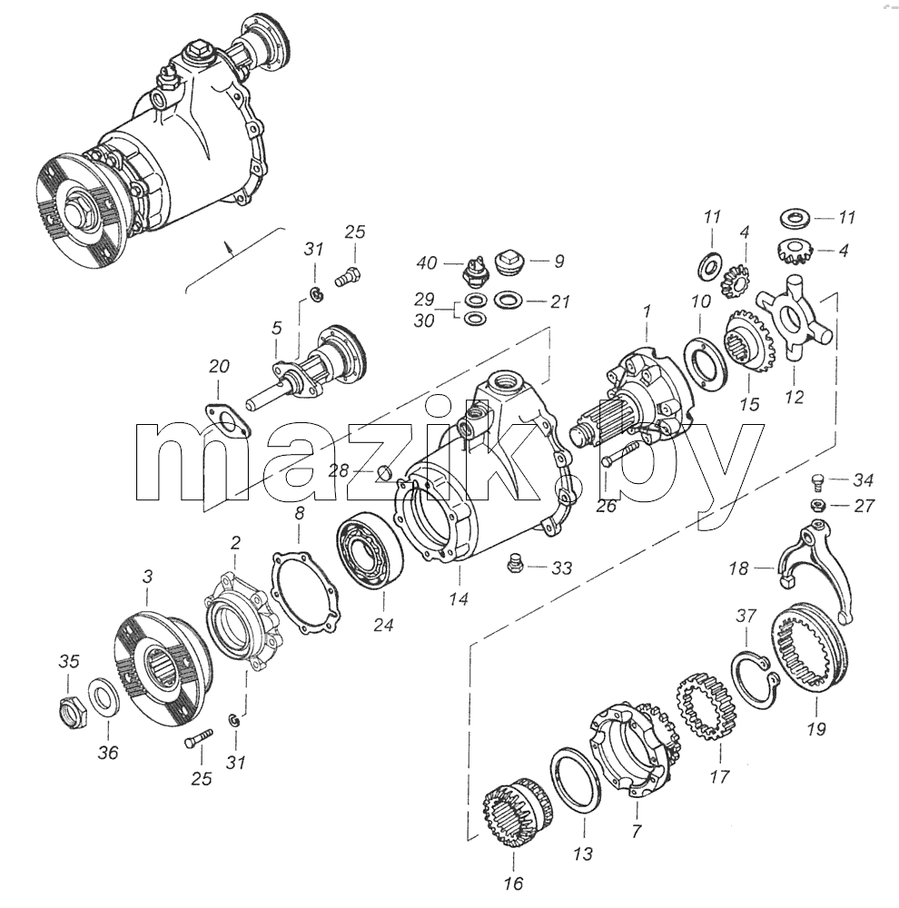 65115-2506010 Дифференциал межосевой