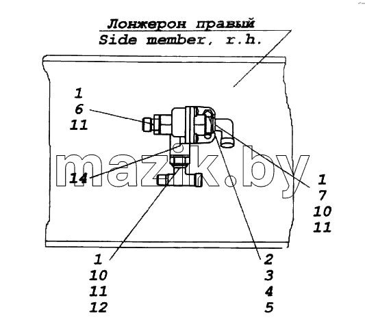 Установка клапана двухмагистрального