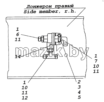 6522-3500062-99 Установка двухмагистрального клапана