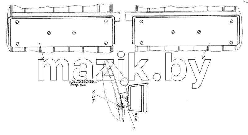 6520-3716002 Установка задних фонарей
