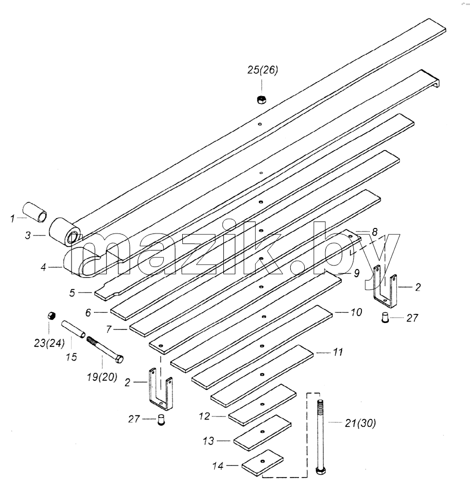 Рессора передняя