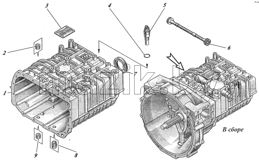  Коробка передач ZF6S700ВО 1351001017
