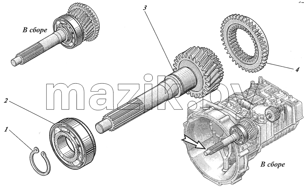  Коробка передач ZF6S700ВО 1351001017