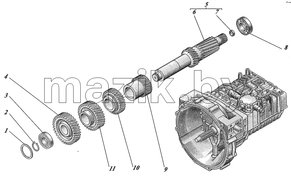  Коробка передач ZF6S700ВО 1351001017