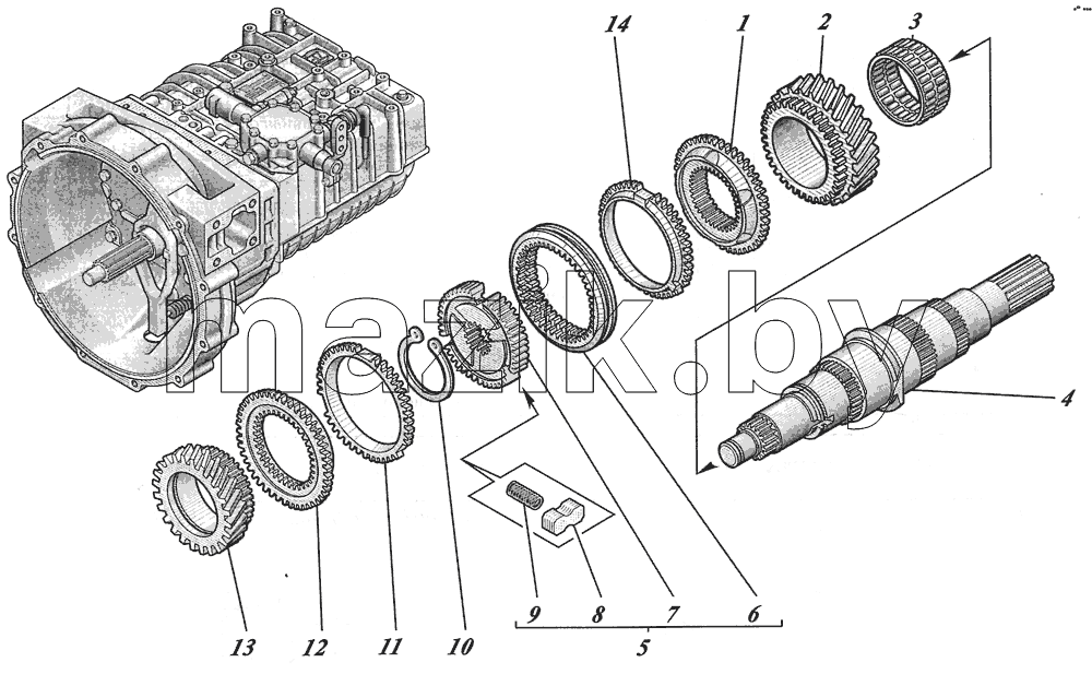  Коробка передач ZF6S700ВО 1351001017