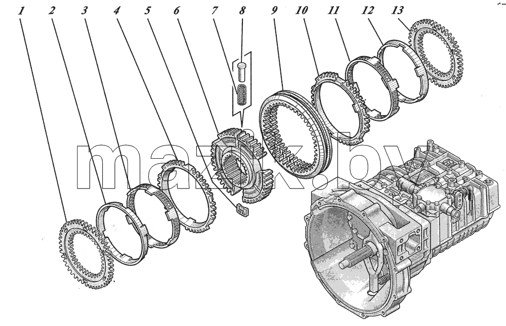  Коробка передач ZF6S700ВО 1351001017