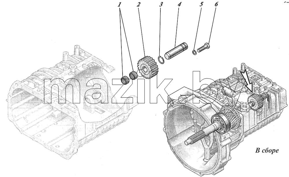  Коробка передач ZF6S700ВО 1351001017