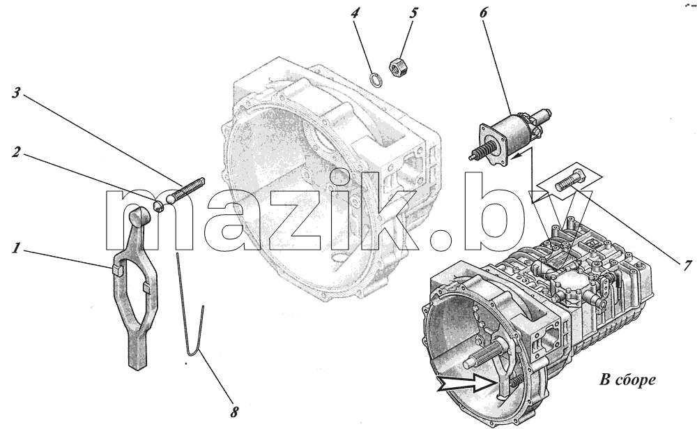  Коробка передач ZF6S700ВО 1351001017
