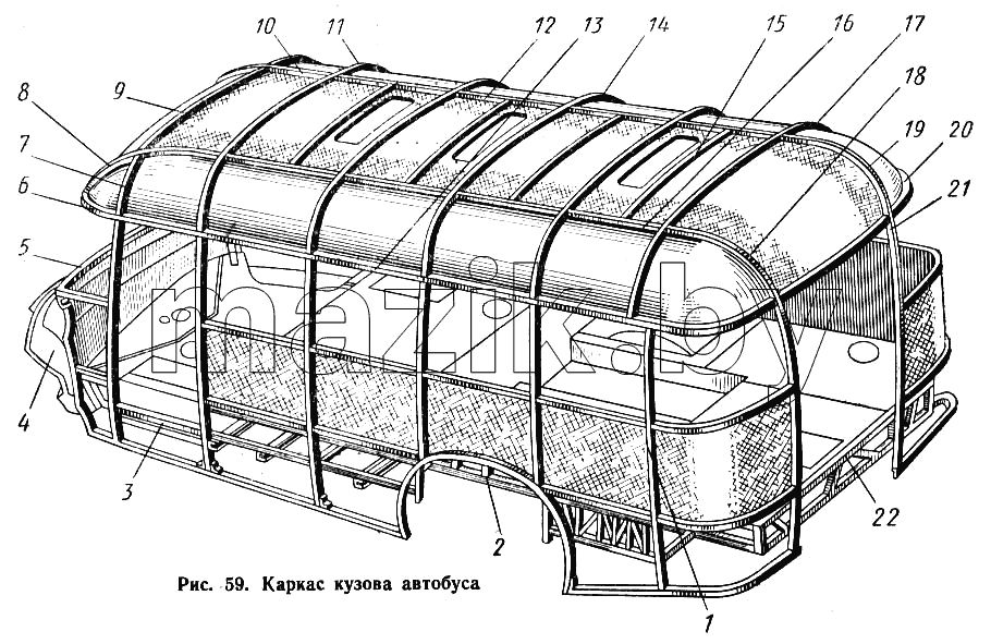 Каркас кузова автобуса