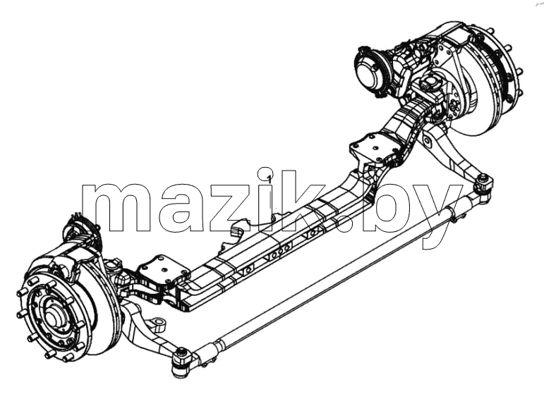  Front axle assembly 230200393