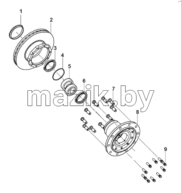  Assembly of wheel end parts
