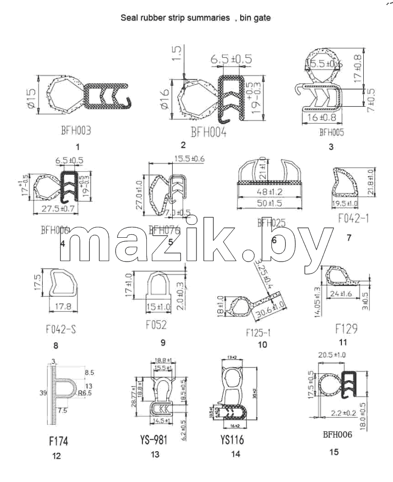  Warehouse door sealing strip