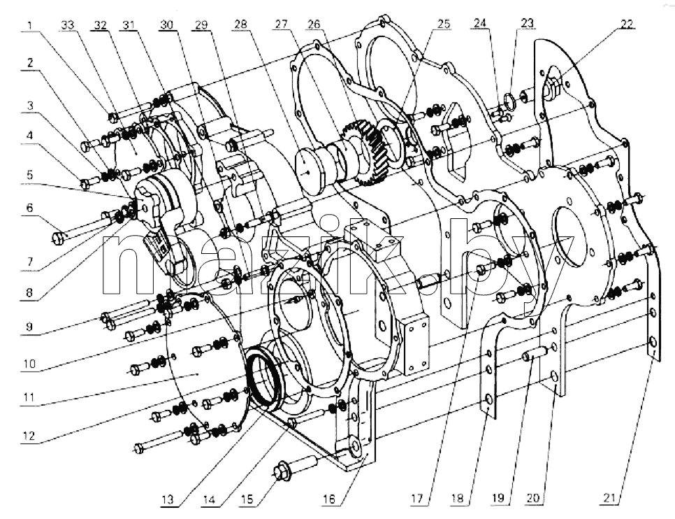 Timing gear housing