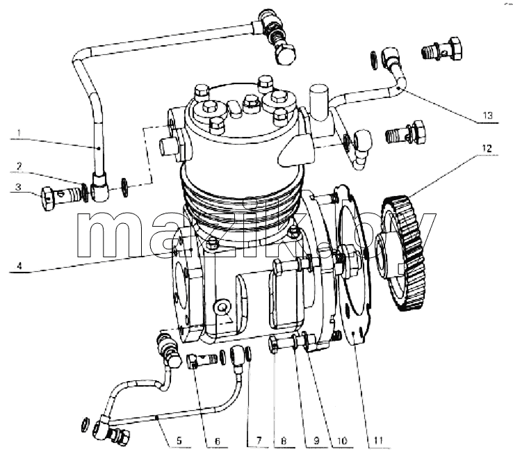 Assembly, air compressor