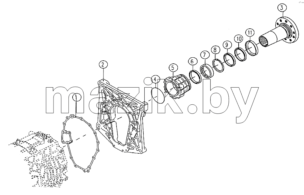 Output flange (with retarder)