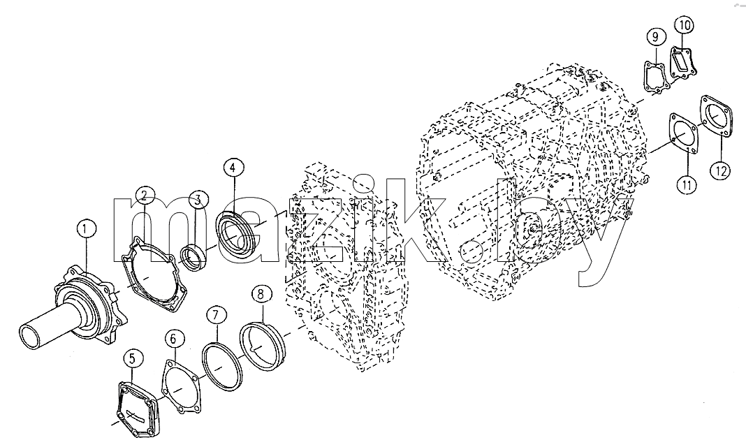 Input shaft and countershaft end cover