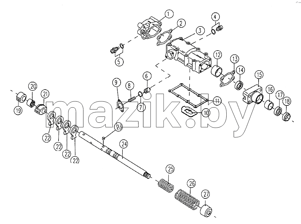 Selector shaft