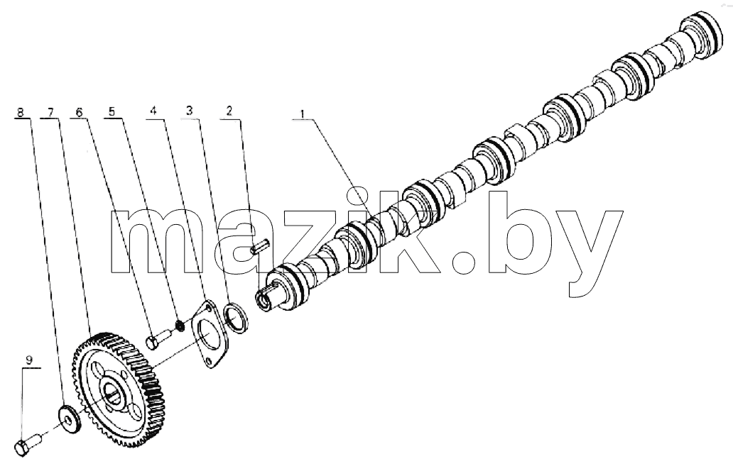 Assembly, camshaft