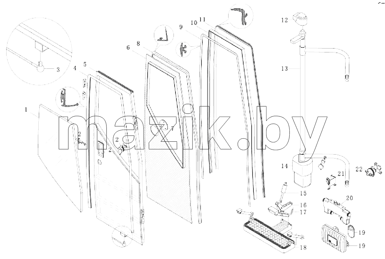 Passenger door and