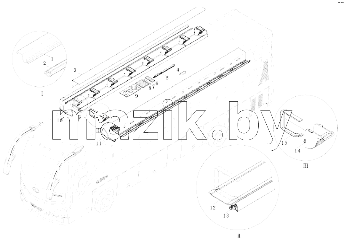 Inner trim (III)-luggage rack