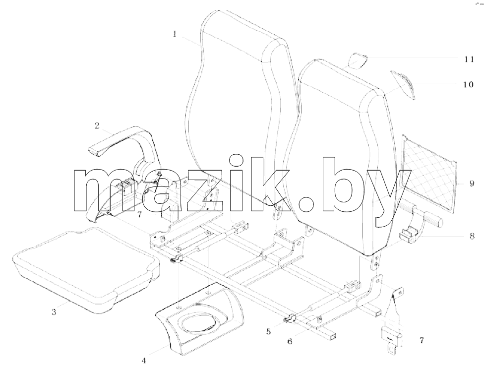 KE-1 Jiangsong passenger  seat