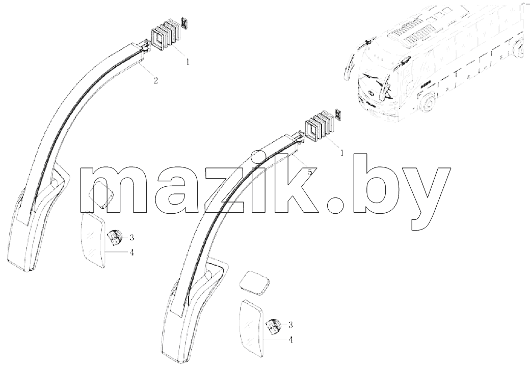 External rearvew mirror