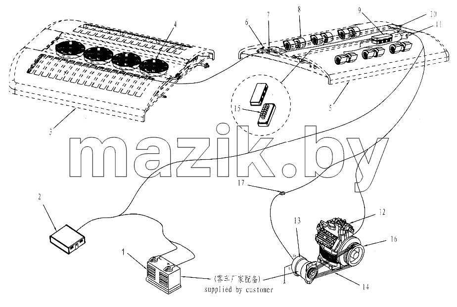 Air conditioner-Wiring harness sketch
