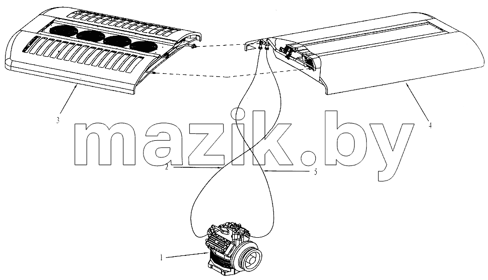 Air conditioner-Exterior pipeline link
