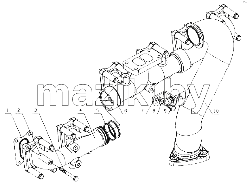 Air exhaust pipe