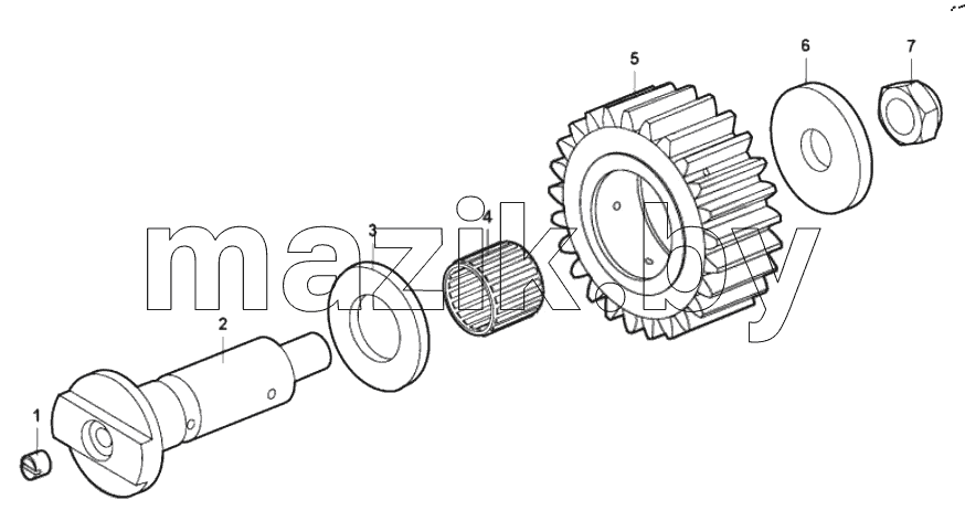  Reverse gear intermediate shaft
