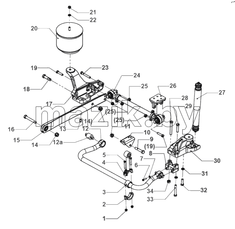  Front air suspension 229400294