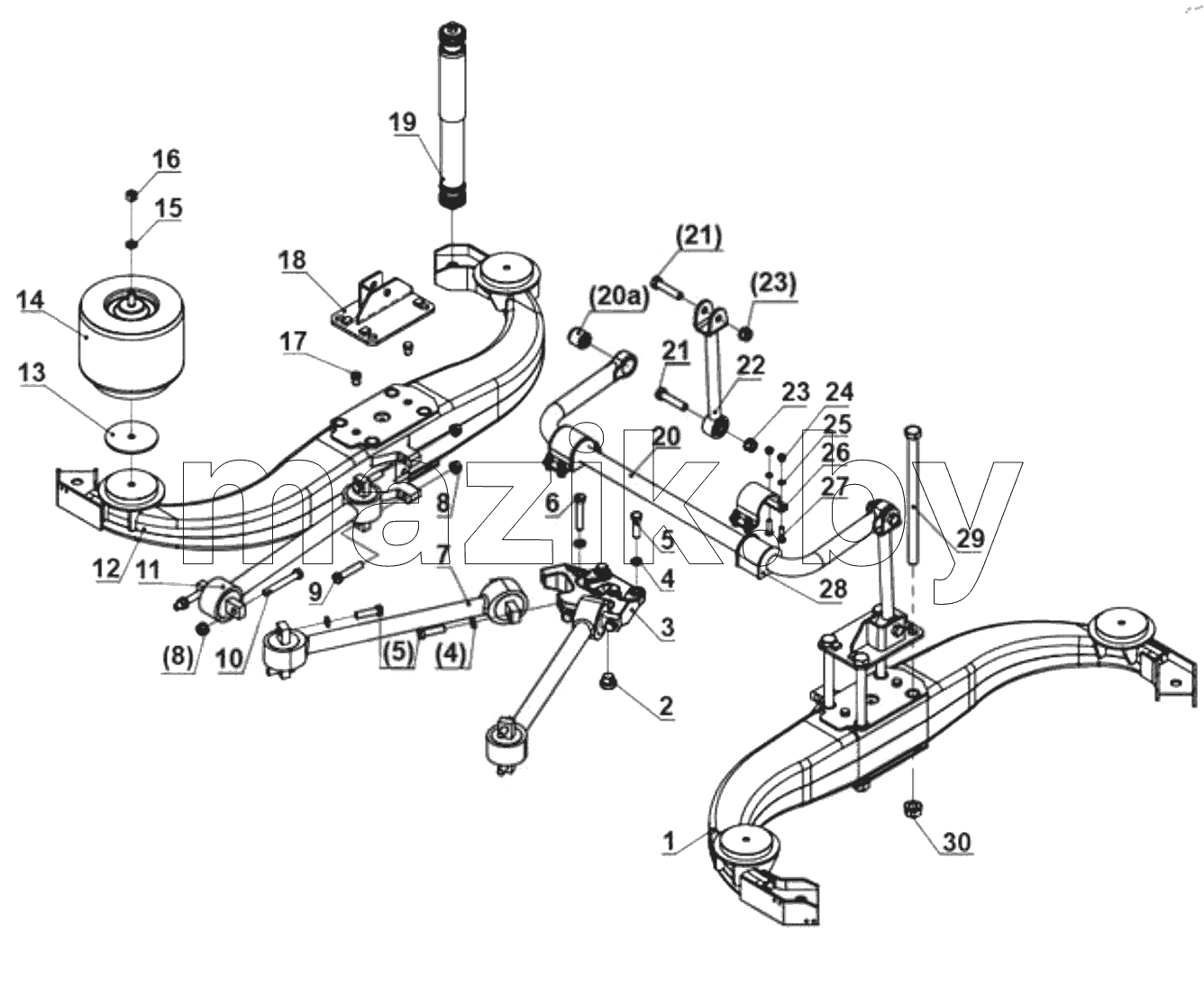  Rear air suspension 229500199