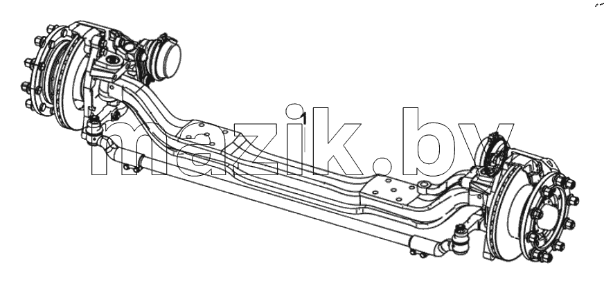  Front axle assembly 230200728