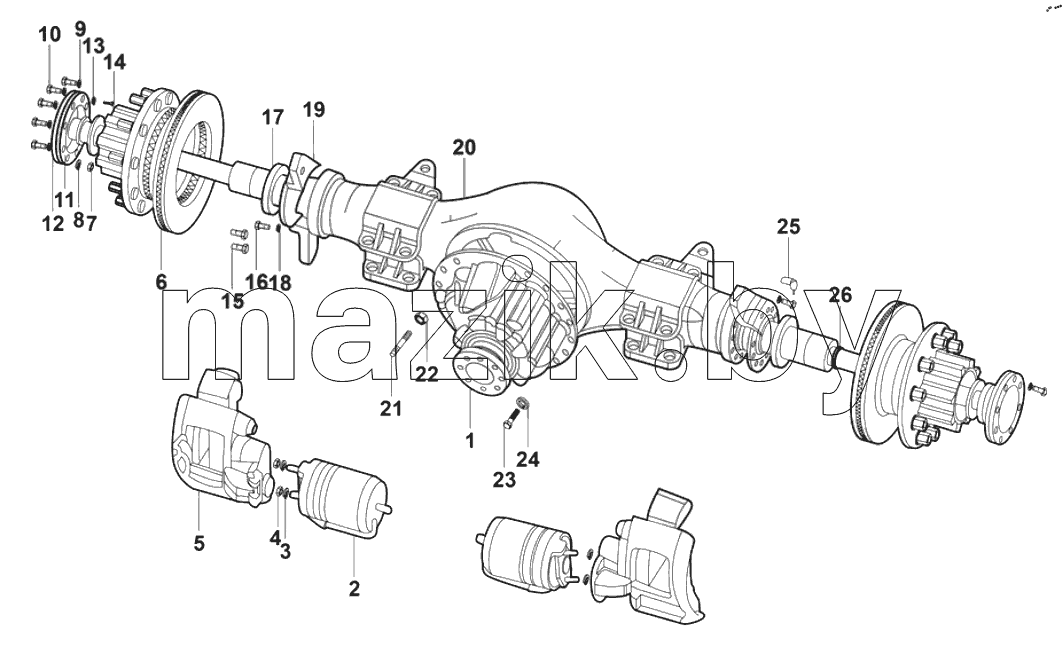 Rear axle
