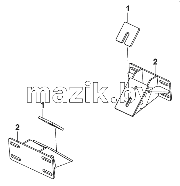  Retarder bracket and connecting plate
