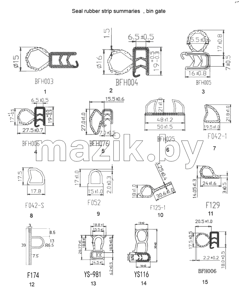  Warehouse door sealing strip