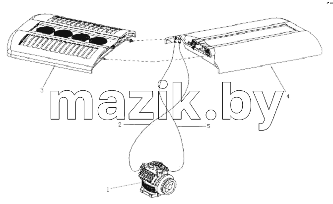 AIR CONDITIONER, EXTERIOR PIPELINE LINK