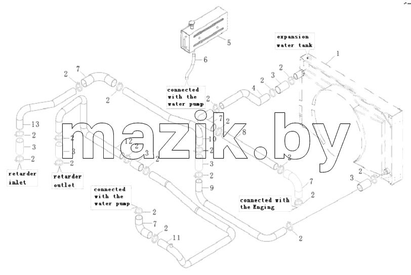 COOLING WATER PIPE