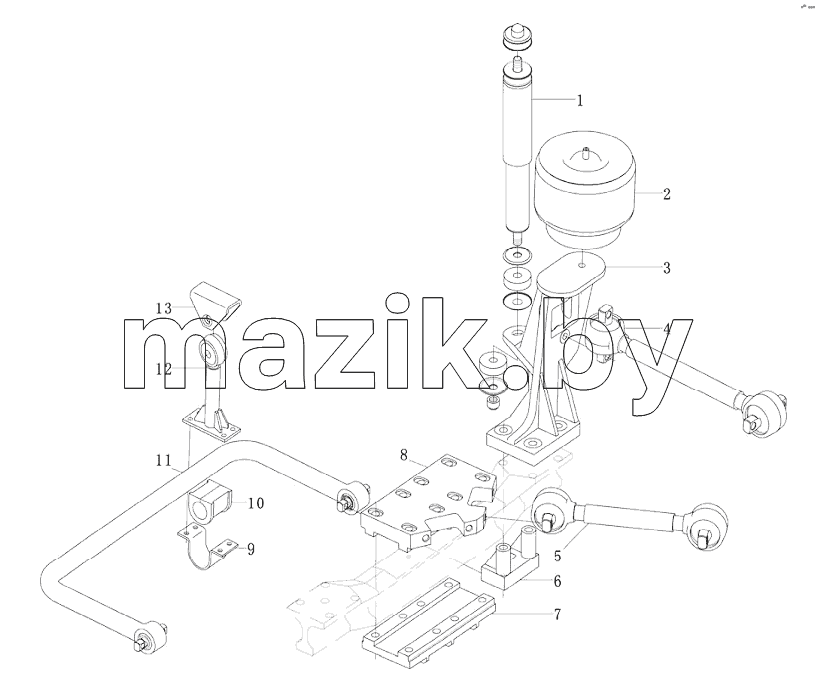 FRONT AIR SUSPENSION JR-75F-01-20