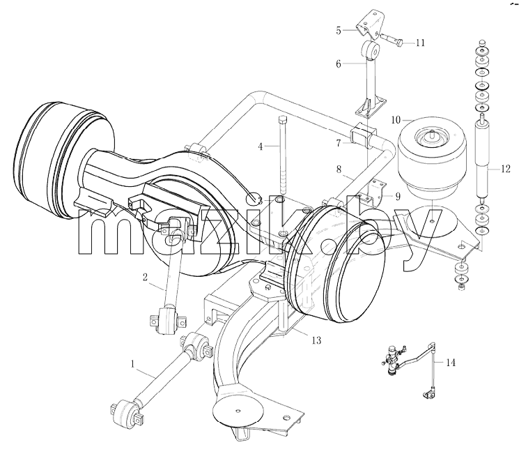 REAR AIR SUSPENSION JR-130R-01-35