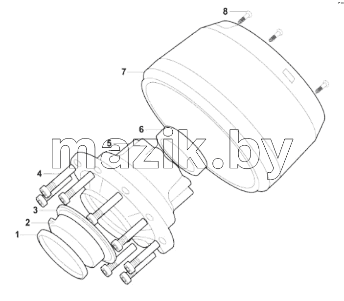 WHEEL HUB BRAKE DRAM ASSY
