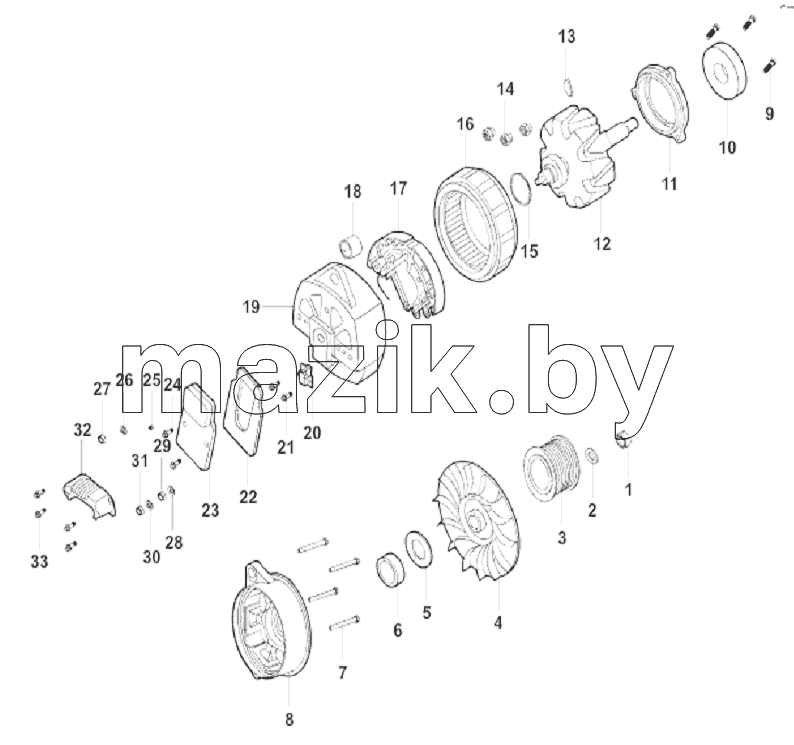 ALTERNATOR FOR AIR CONDITION