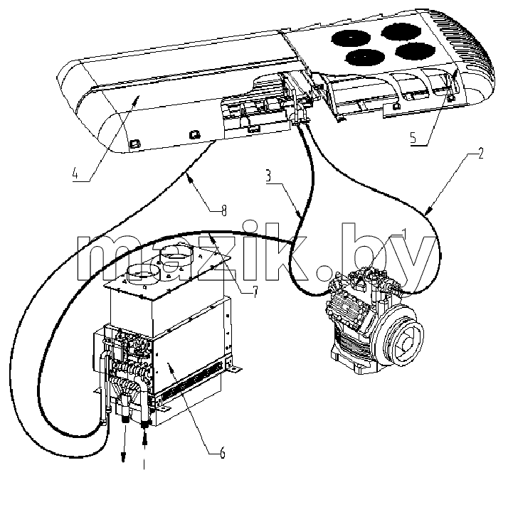 AIR CONDITIONER, EXTERIOR PIPELINE LINK