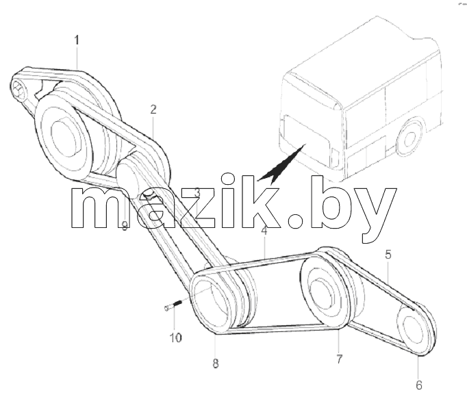 BELT PULLEY & BELT
