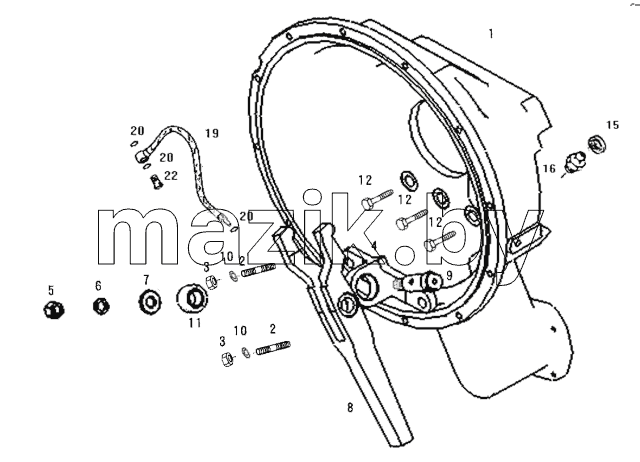 OUTPUT FLANGE (WITH RETARDER)